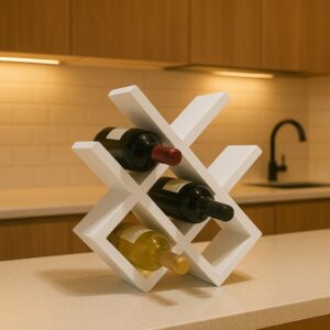Adega de Vinho Estilo Colmeia Branco Fosco