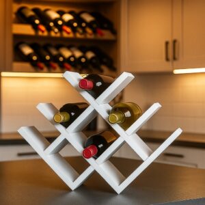 Adega de Vinho Estilo Colmeia em MDF
