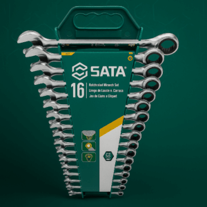 Jogo De Chave Combinada De 8 A 24mm Com Catraca 16pçs Sata