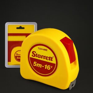 Trena Com Fita Em Aço 5 Metros Com Mm/pol Amarela - Starrett