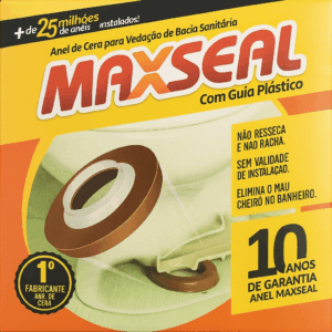 Anel De Cera Com Guia Plástica Vedação Vaso Sanitário Maxseal
